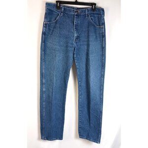 Rustler Men’s Straight Leg Jeans Size 36x34 Blue Denim Classic Fit Excellent